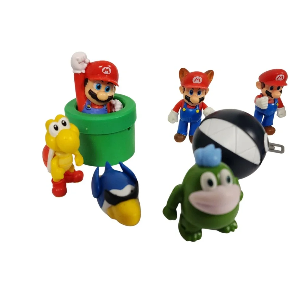 Nintendo Super Mario Action Figure Playset Koopa Troopa Goomba Chain ‎ Toy Lot